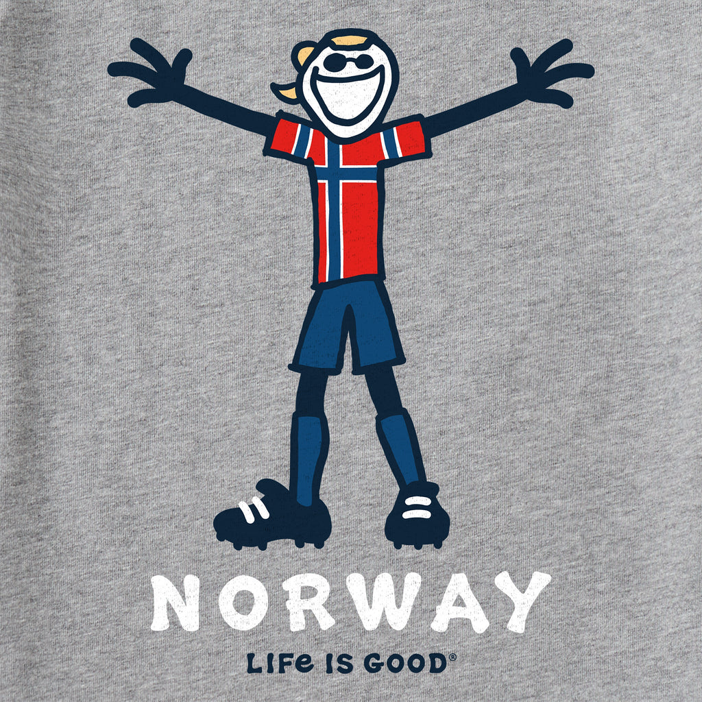 Men's Jake Soccer Norway Short Sleeve Crusher Tee