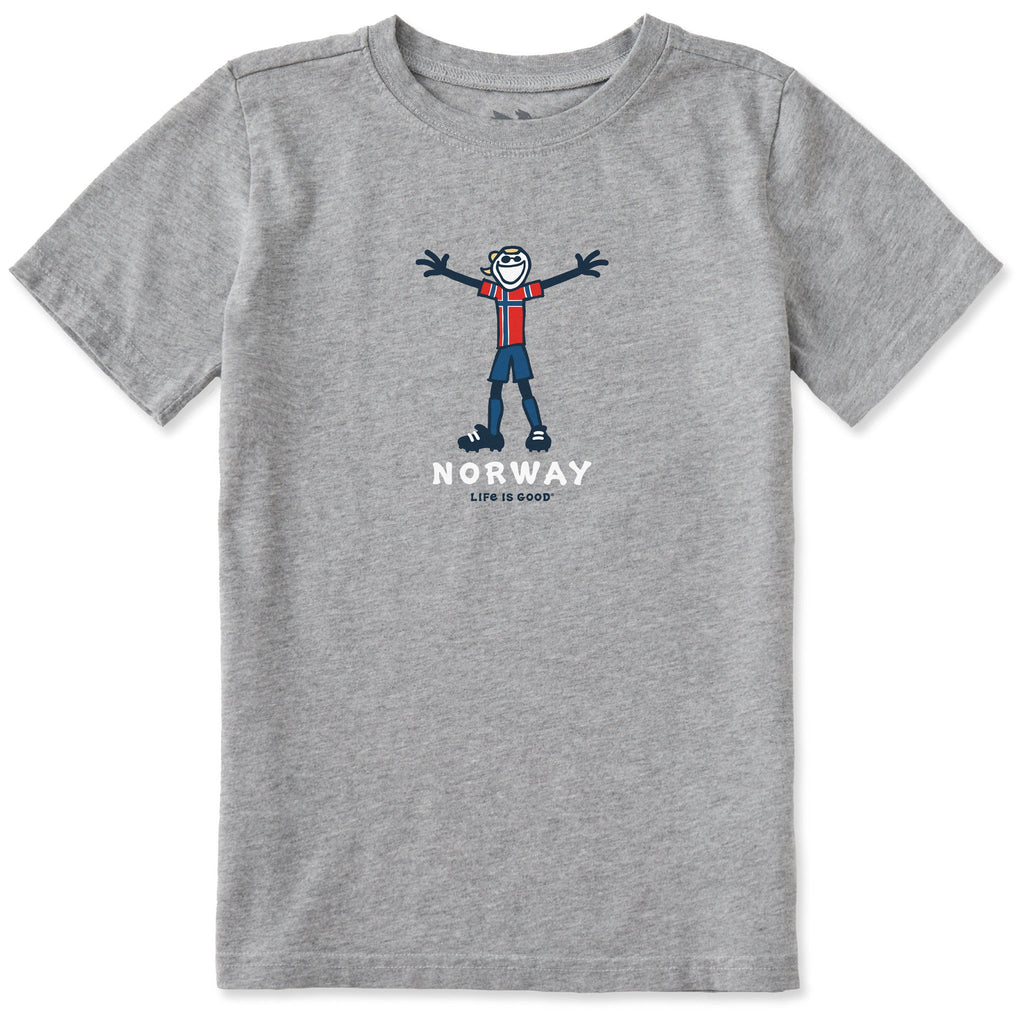 Kids Jake Soccer Norway Short Sleeve Crusher Tee