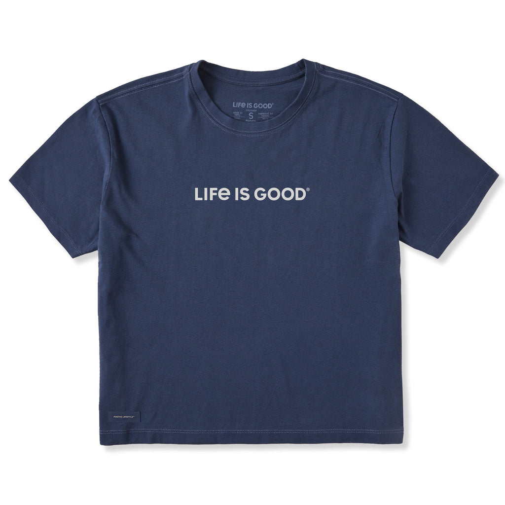 Women's Life is Good Short Sleeve Crusher Boxy Tee product image 1