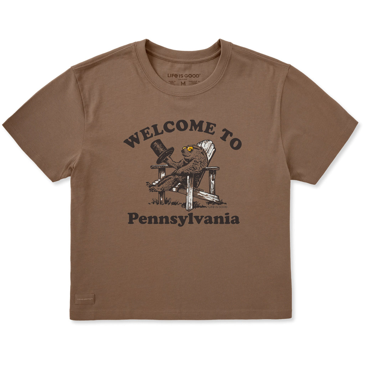 Women's Welcome to Pennsylvania Short Sleeve Crusher Boxy Tee