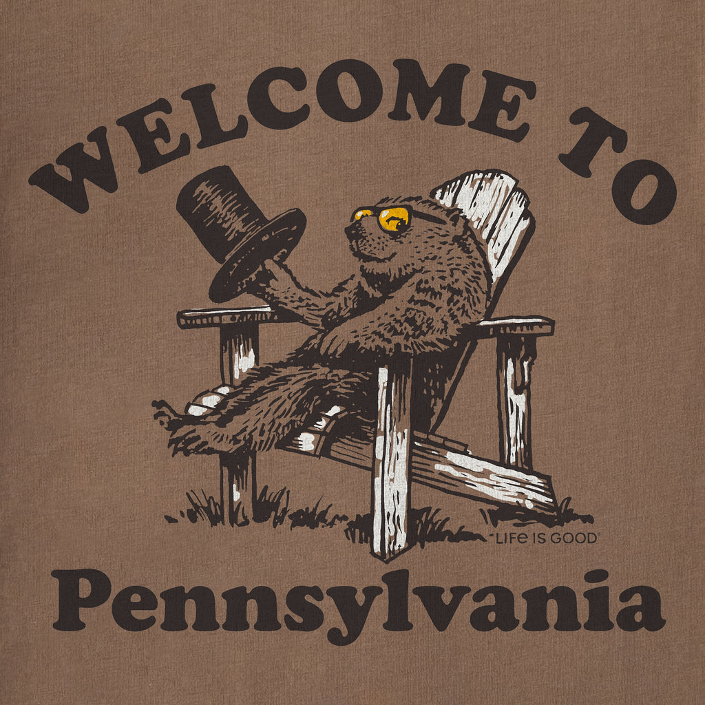 Women's Welcome to Pennsylvania Short Sleeve Crusher Boxy Tee