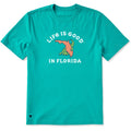 Men's Life is Good in Florida Short Sleeve Crusher Tee product image 1