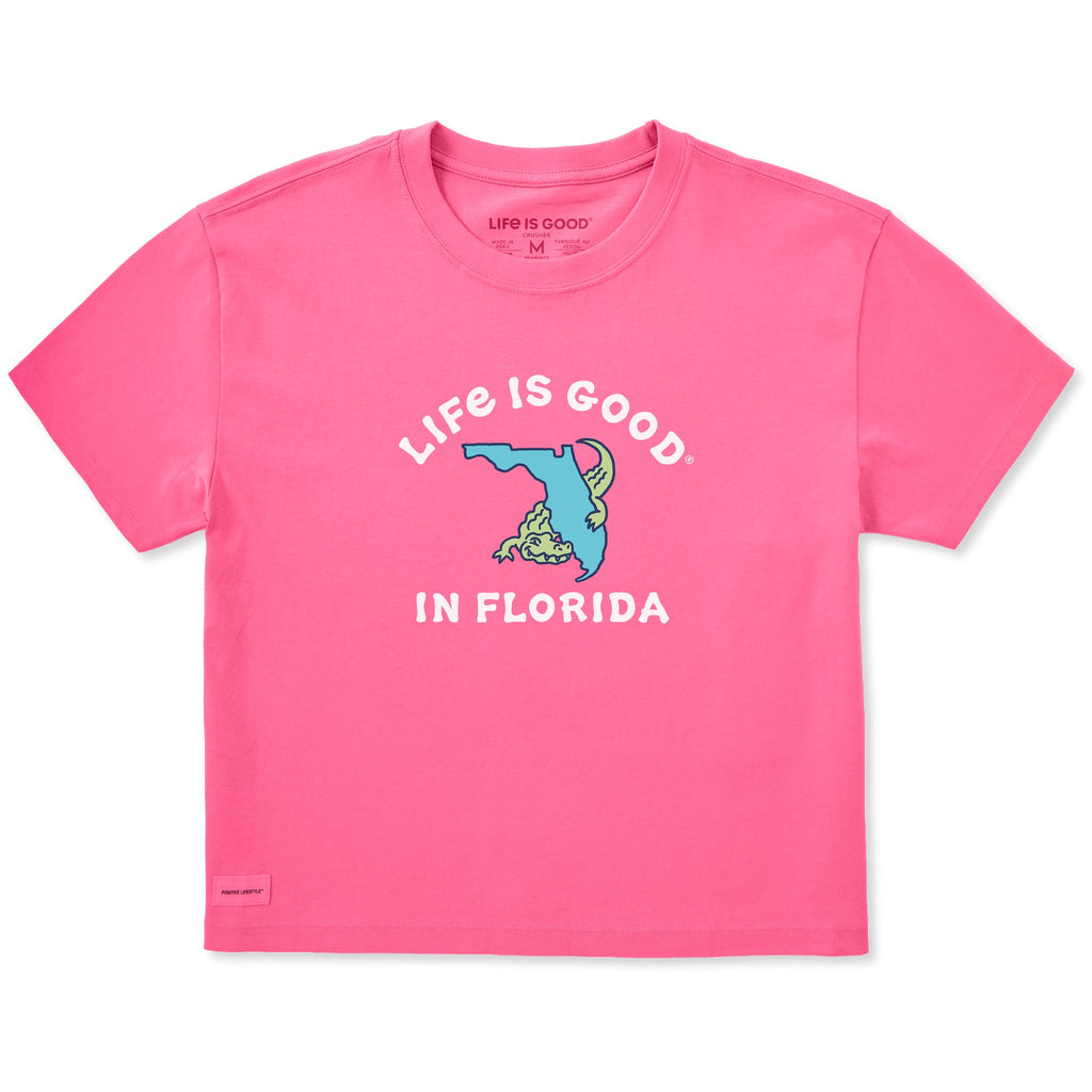 Women's Life is Good in Florida Short Sleeve Crusher Boxy product image 1