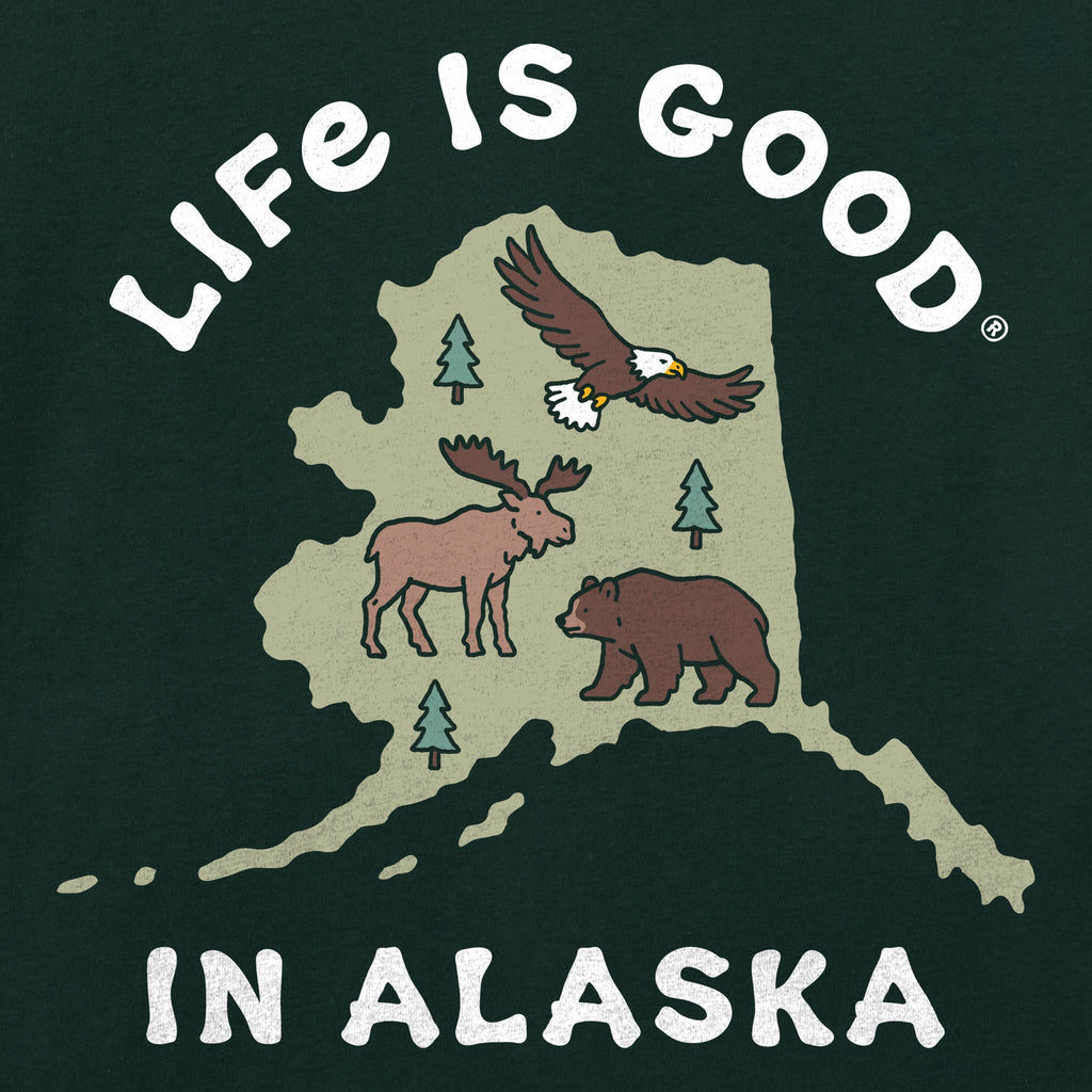 Women's Life is Good in Alaska Short Sleeve Crusher Tee product image 2