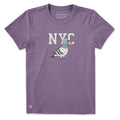 Women's NYC Pigeon Short Sleeve Crusher Tee product image 1
