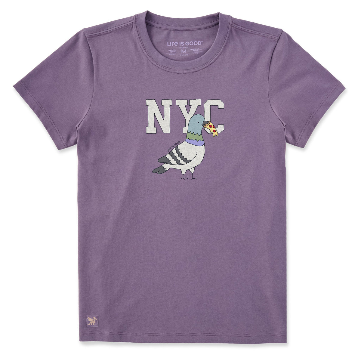 Women's NYC Pigeon Short Sleeve Crusher Tee product image 1