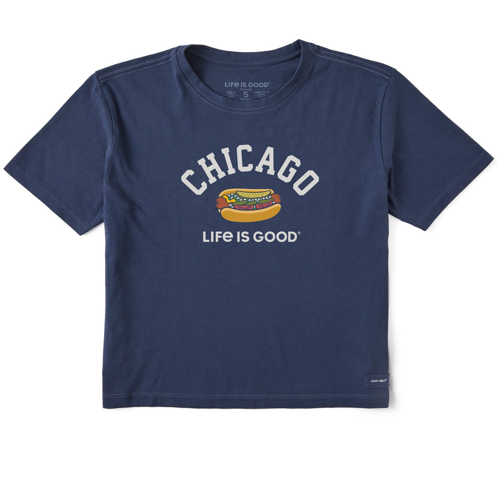Women's Chicago Life is Good Short Sleeve Crusher Boxy Tee product image 1
