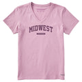 Women's Midwest LIG Arch Short Sleeve Crusher Vee product image 1