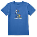 Kids Jake and Rocket France Short Sleeve Crusher Tee