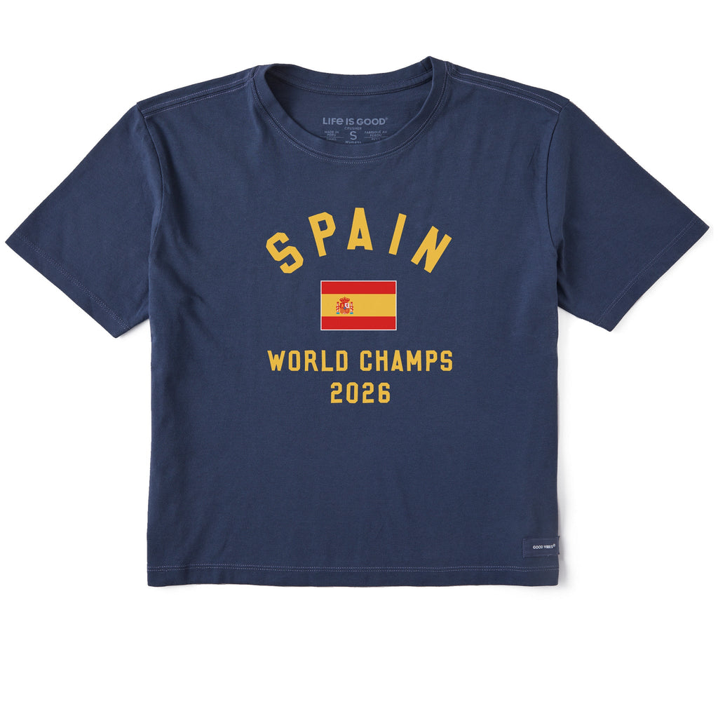 Women's Spain World Champs Short Sleeve Crusher Boxy Tee