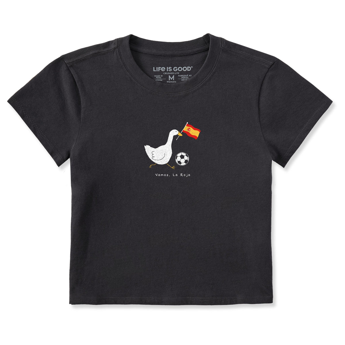 Women's Silly Goose Soccer Spain Crusher-LITE Shrunken Tee