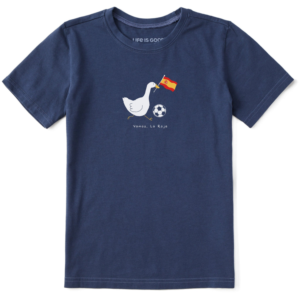 Kids Silly Goose Soccer Spain Short Sleeve Crusher Tee