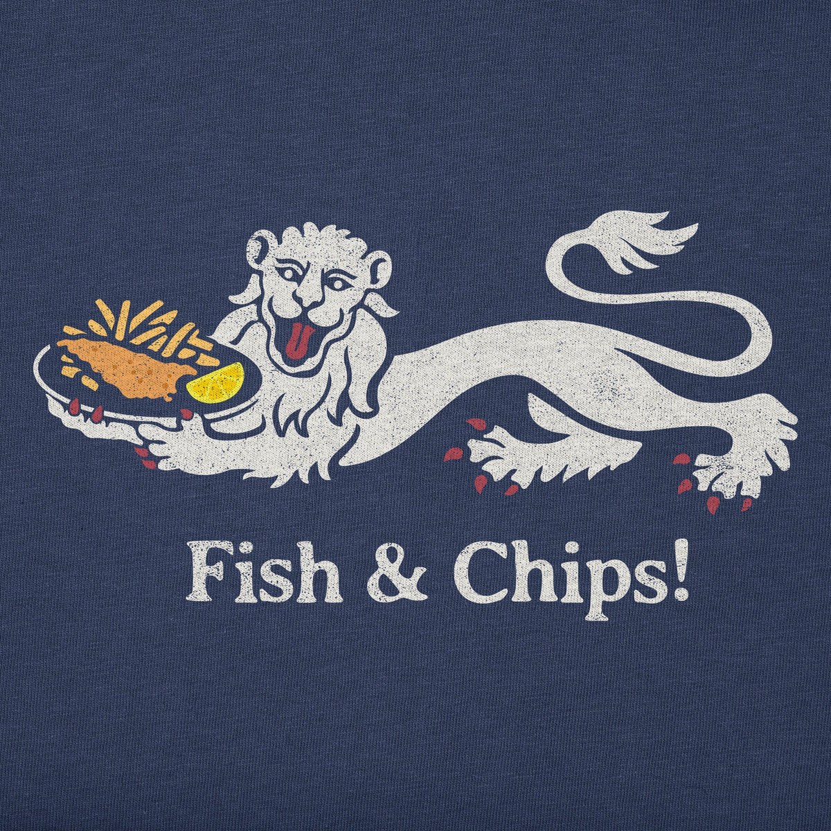 Men's England Fish and Chips Short Sleeve Tee