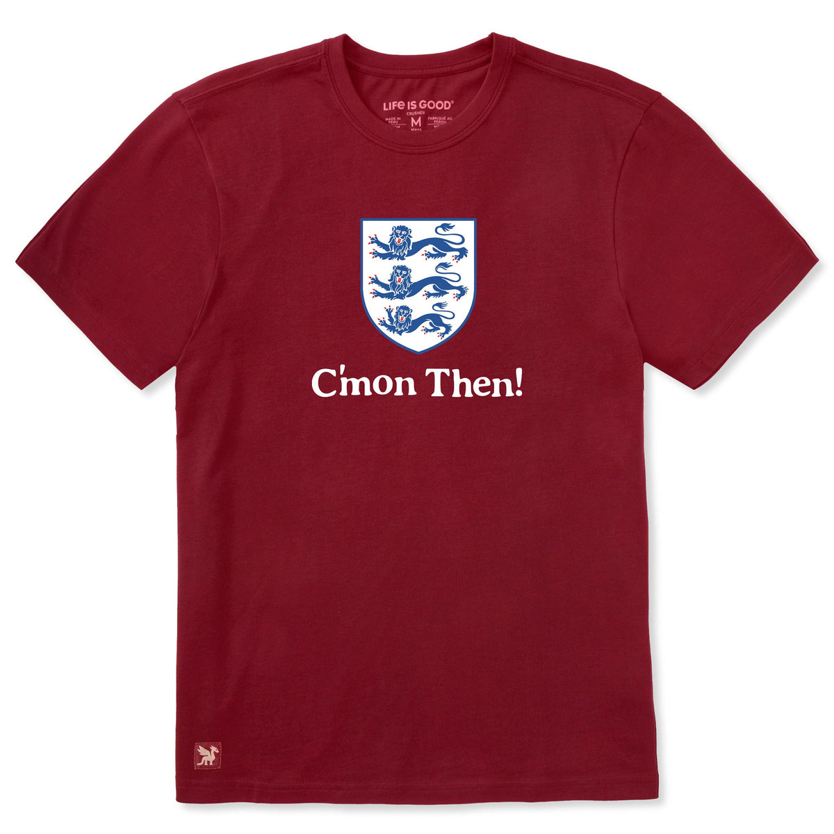 Men's England C'mon Then Short Sleeve Crusher Tee