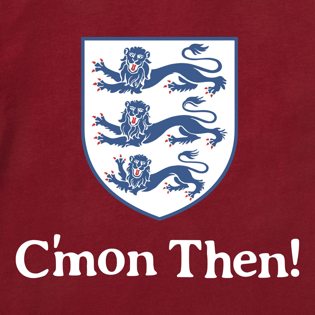 Men's England C'mon Then Short Sleeve Crusher Tee