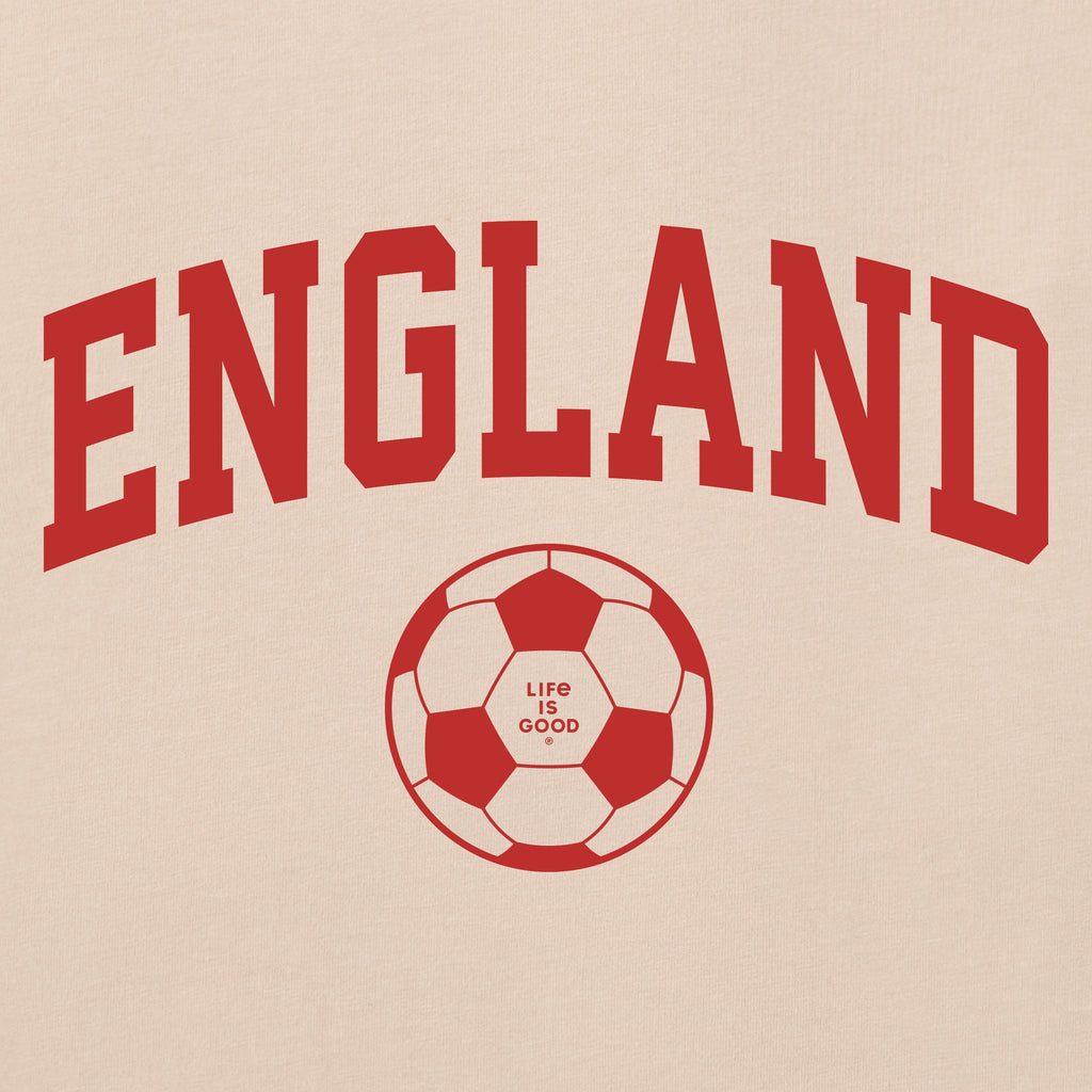 Women's England Arch Soccer Short Sleeve Crusher Boxy Tee