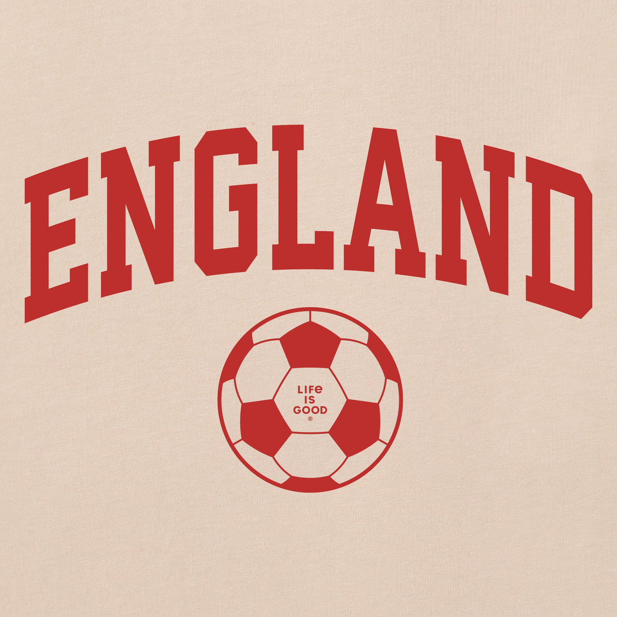 Women's England Arch Soccer Short Sleeve Crusher Boxy Tee