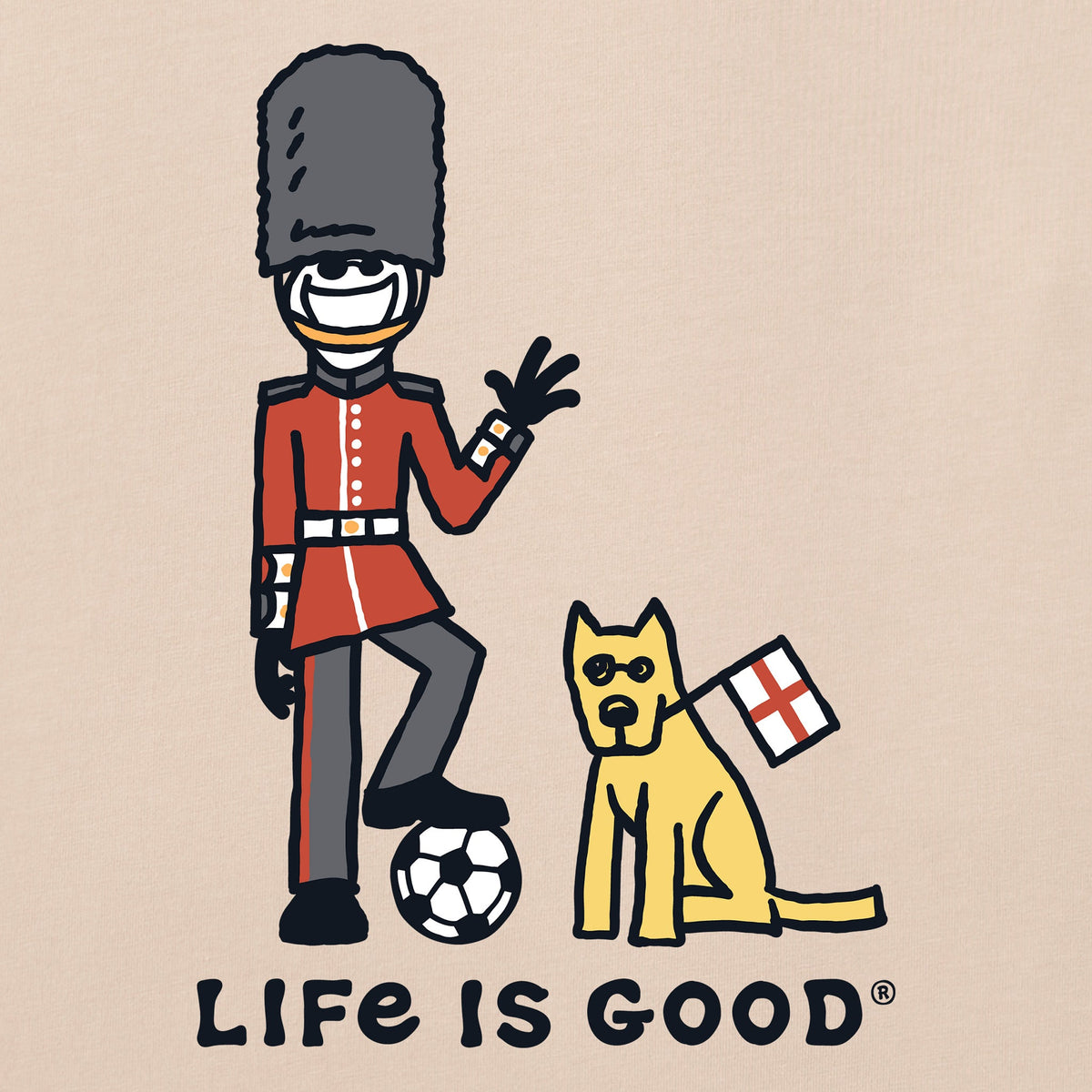 Men's Jake and Rocket England Short Sleeve Crusher Tee
