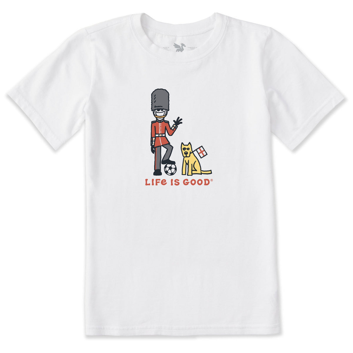 Kids Jake and Rocket England Short Sleeve Crusher Tee
