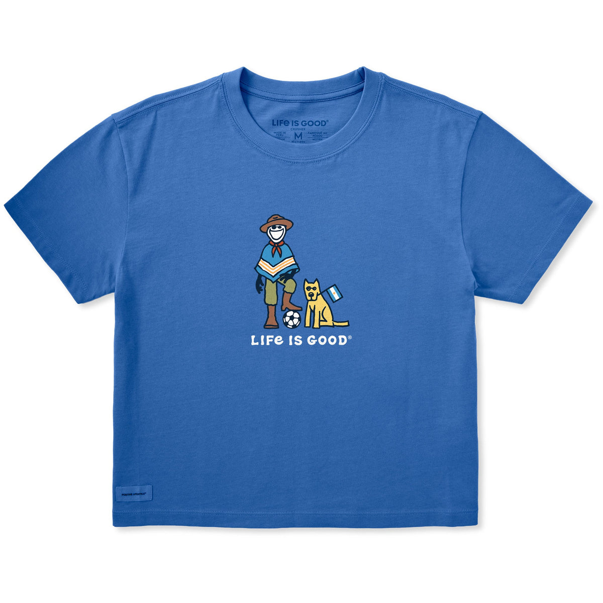Women's Jake and Rocket Argentina Short Sleeve Crusher Boxy Tee