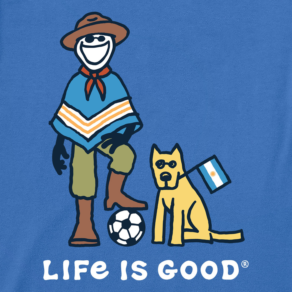 Kids Jake and Rocket Argentina Short Sleeve Crusher Tee