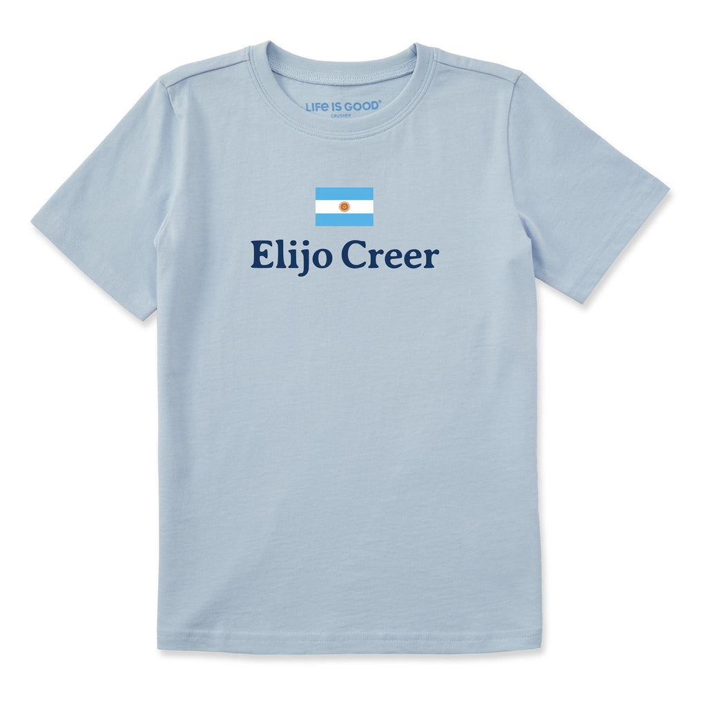 Kids Elijo Creer Short Sleeve Crusher Tee