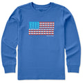 Kids Baseball Bats Flag Long Sleeve Crusher Tee product image 1