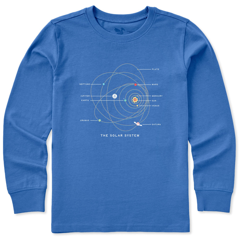 Kids The Solar System Long Sleeve Crusher Tee product image 1