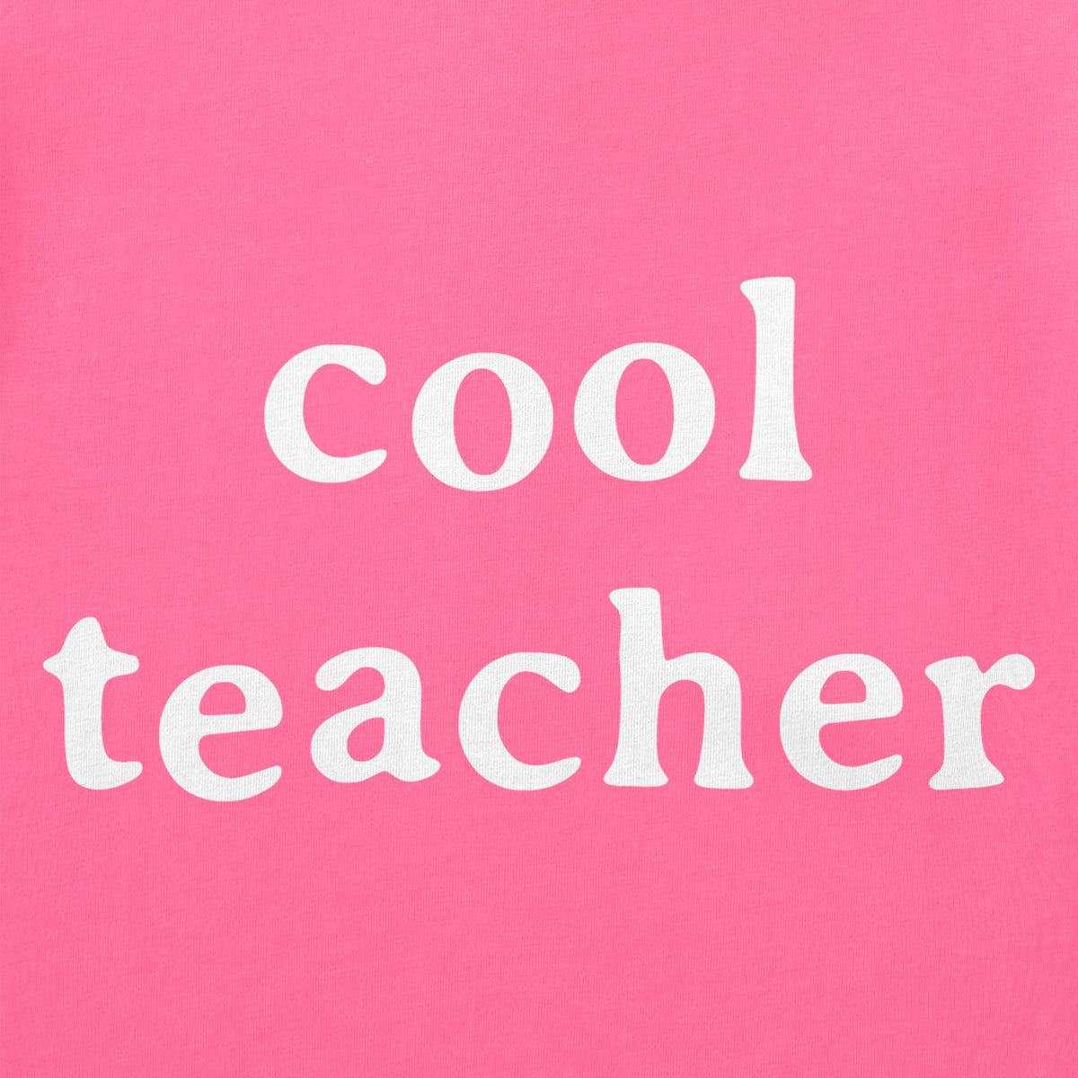 Women's Cool Teacher Simple Short Sleeve Crusher Boxy Tee product image 2