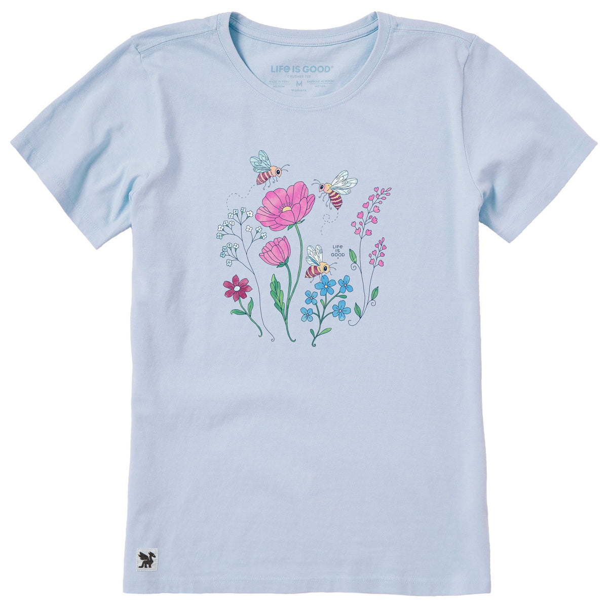 Women's Bee Florals Short Sleeve Crusher Tee product image 1