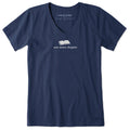 Women's One More Chapter Simple Short Sleeve Vee product image 1