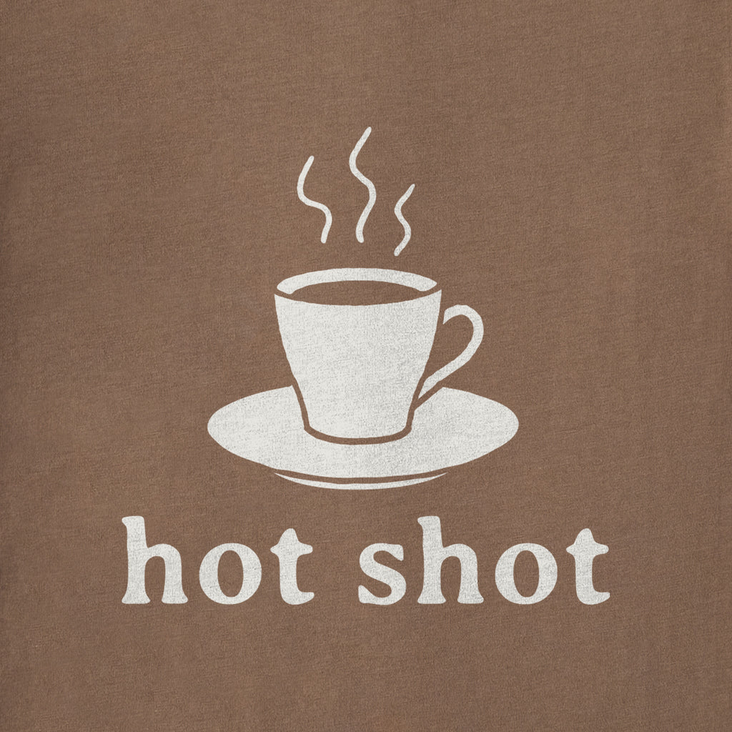 Women's Hot Shot Espresso Short Sleeve Crusher Boxy Tee