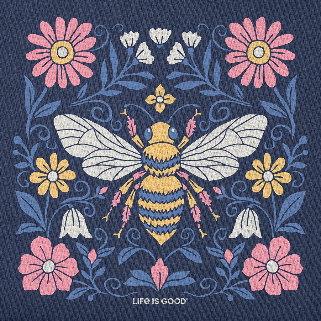 Women's Bee and Flowers Short Sleeve Tee product image 4