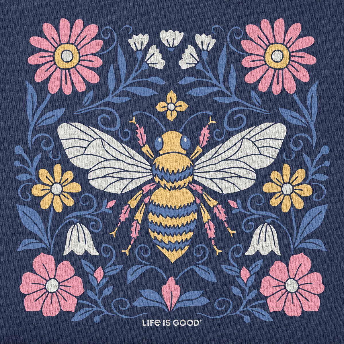 Women's Bee and Flowers Short Sleeve Tee product image 4