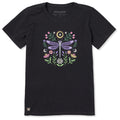 Women's Dragonfly and Flowers Short Sleeve Tee product image 1