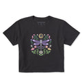 Women's Dragonfly and Flowers Short Sleeve Crusher Boxy Tee product image 1
