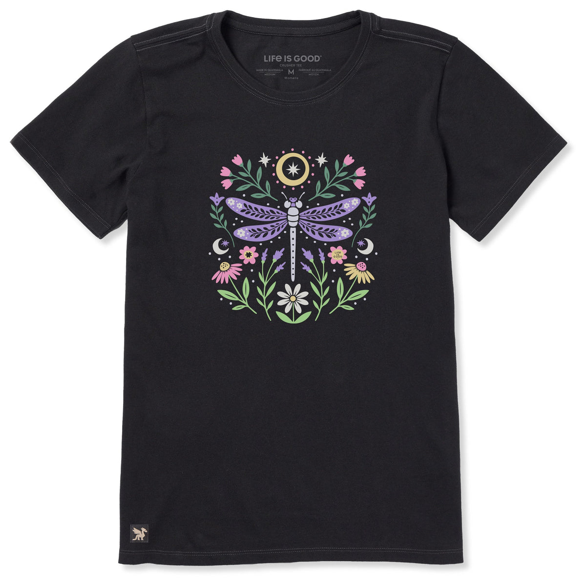 Women's Dragonfly and Flowers Short Sleeve Tee product image 3