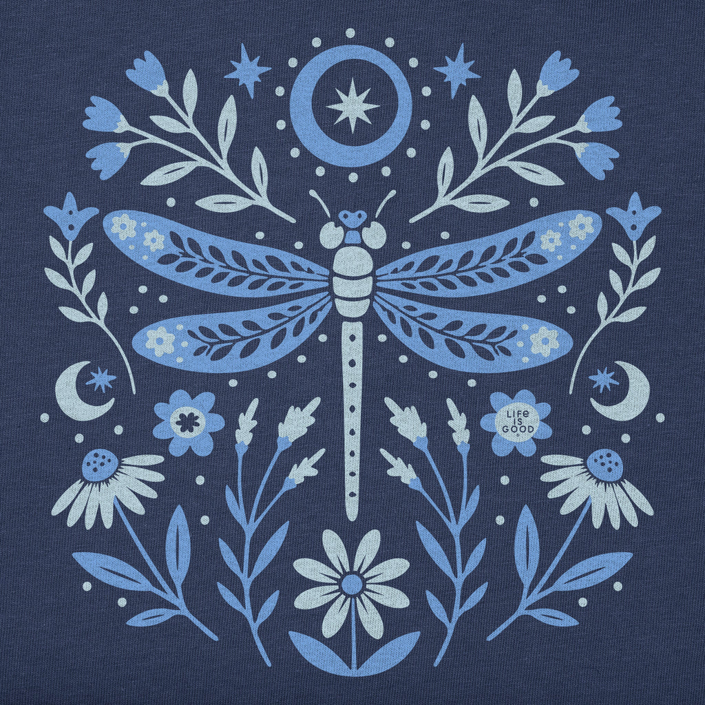 Kids Dragonfly and Flowers Short Sleeve Crusher Tee product image 2