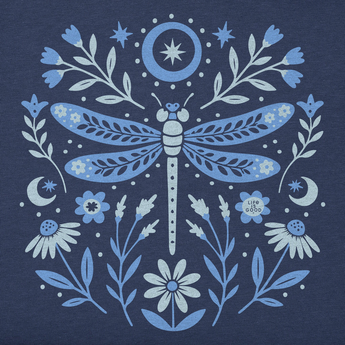 Kids Dragonfly and Flowers Short Sleeve Crusher Tee product image 2