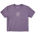 Women's Art Teacher Life is Good Short Sleeve Crusher Boxy product image 1