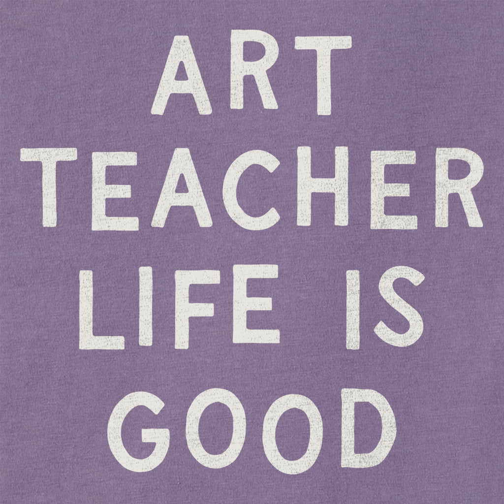 Women's Art Teacher Life is Good Short Sleeve Crusher Boxy product image 2