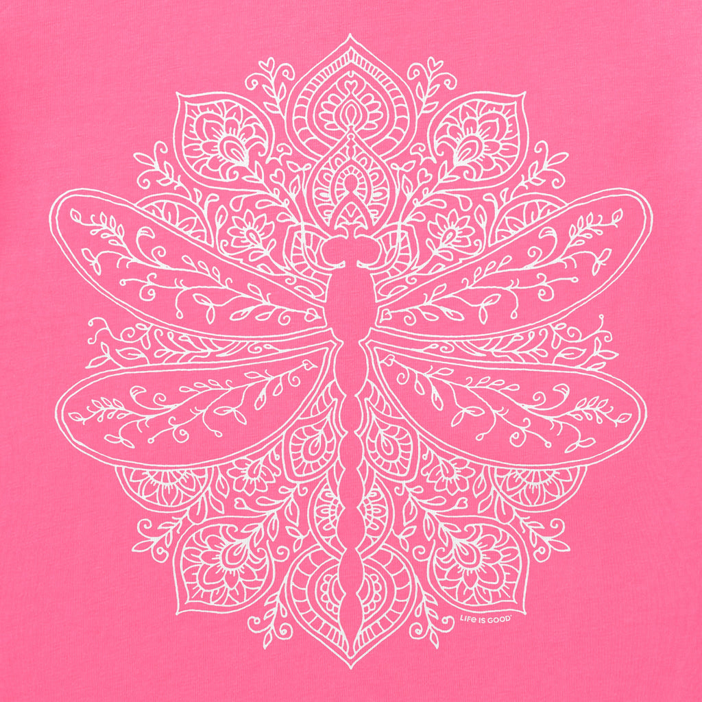 Women's Dragonfly Mandala Short Sleeve Crusher Boxy Tee product image 2