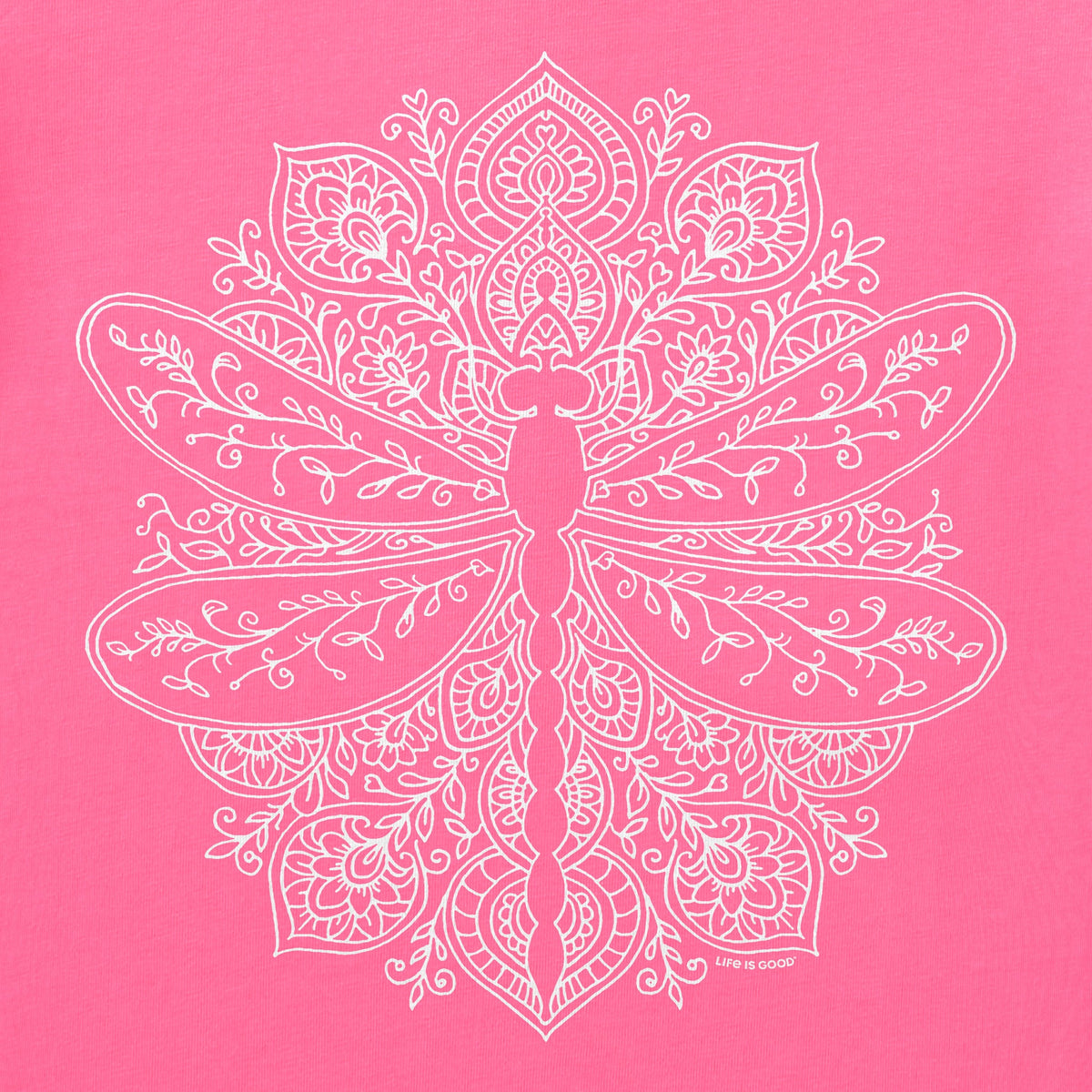 Women's Dragonfly Mandala Short Sleeve Crusher Boxy Tee product image 2