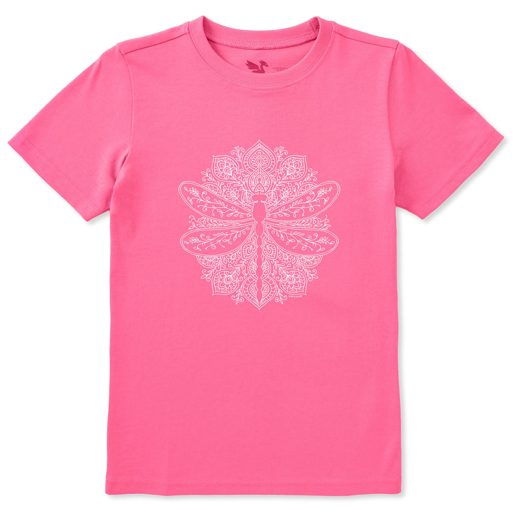 Kids Dragonfly Mandala Short Sleeve Crusher Tee product image 1