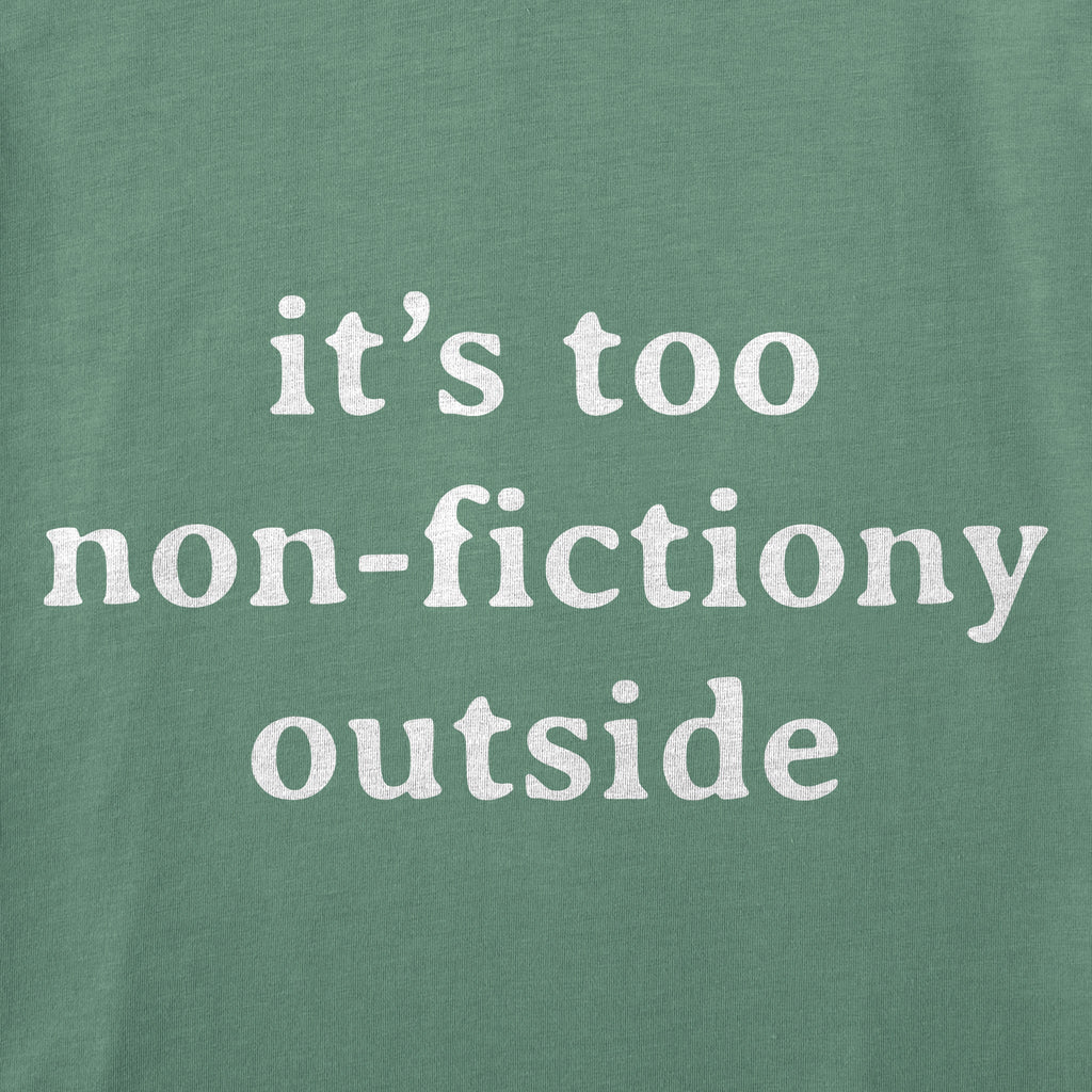Women's It's Too Non-Fictiony Short Sleeve Crusher Boxy Tee product image 2