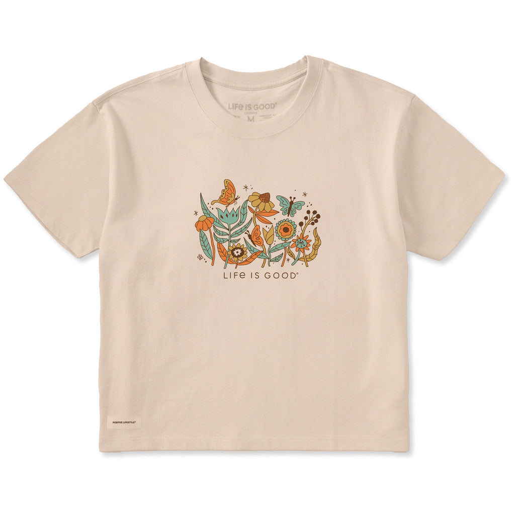 Women's Wild Flowers Short Sleeve Crusher Boxy Tee product image 1