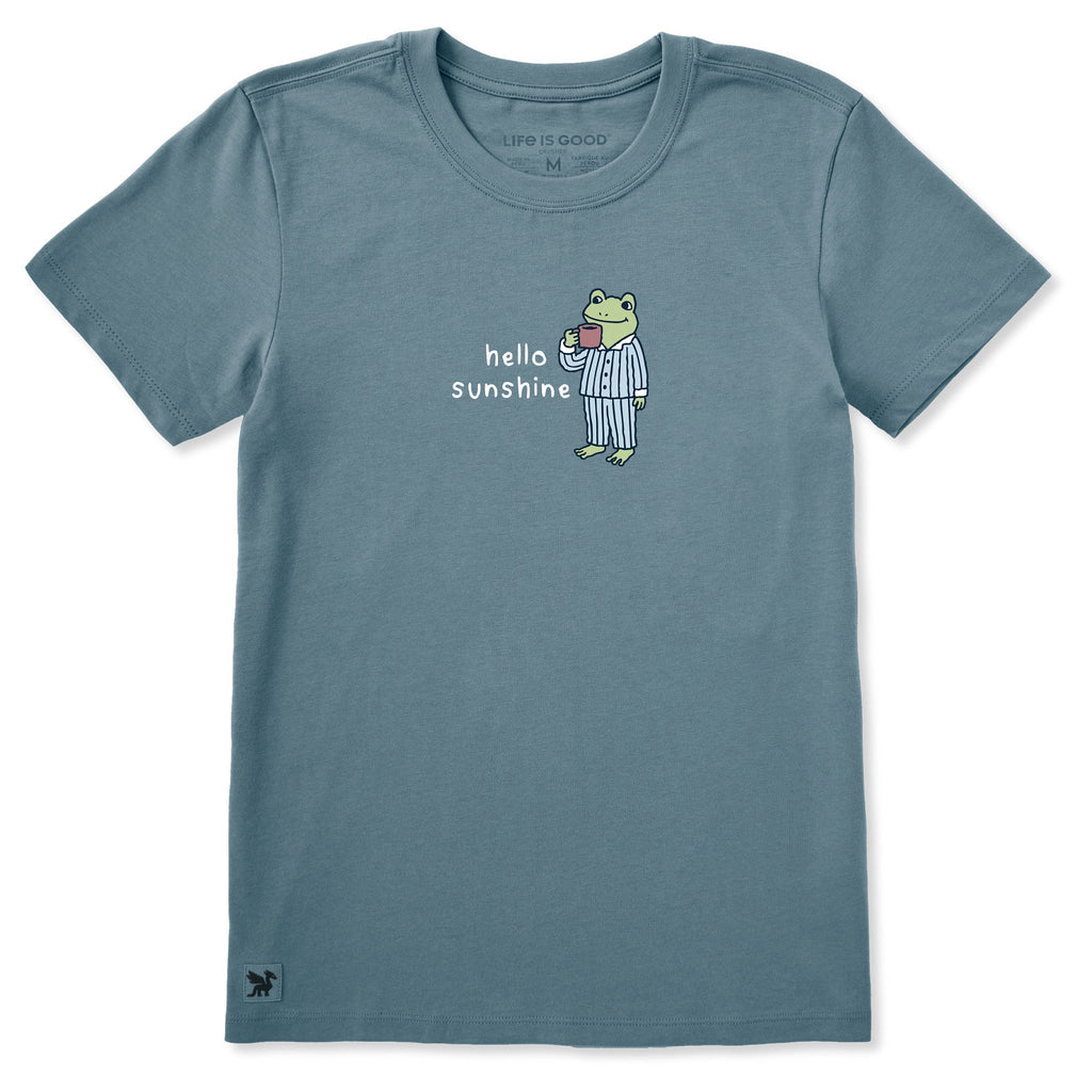Women's Hello Sunshine Frog Short Sleeve Crusher Tee