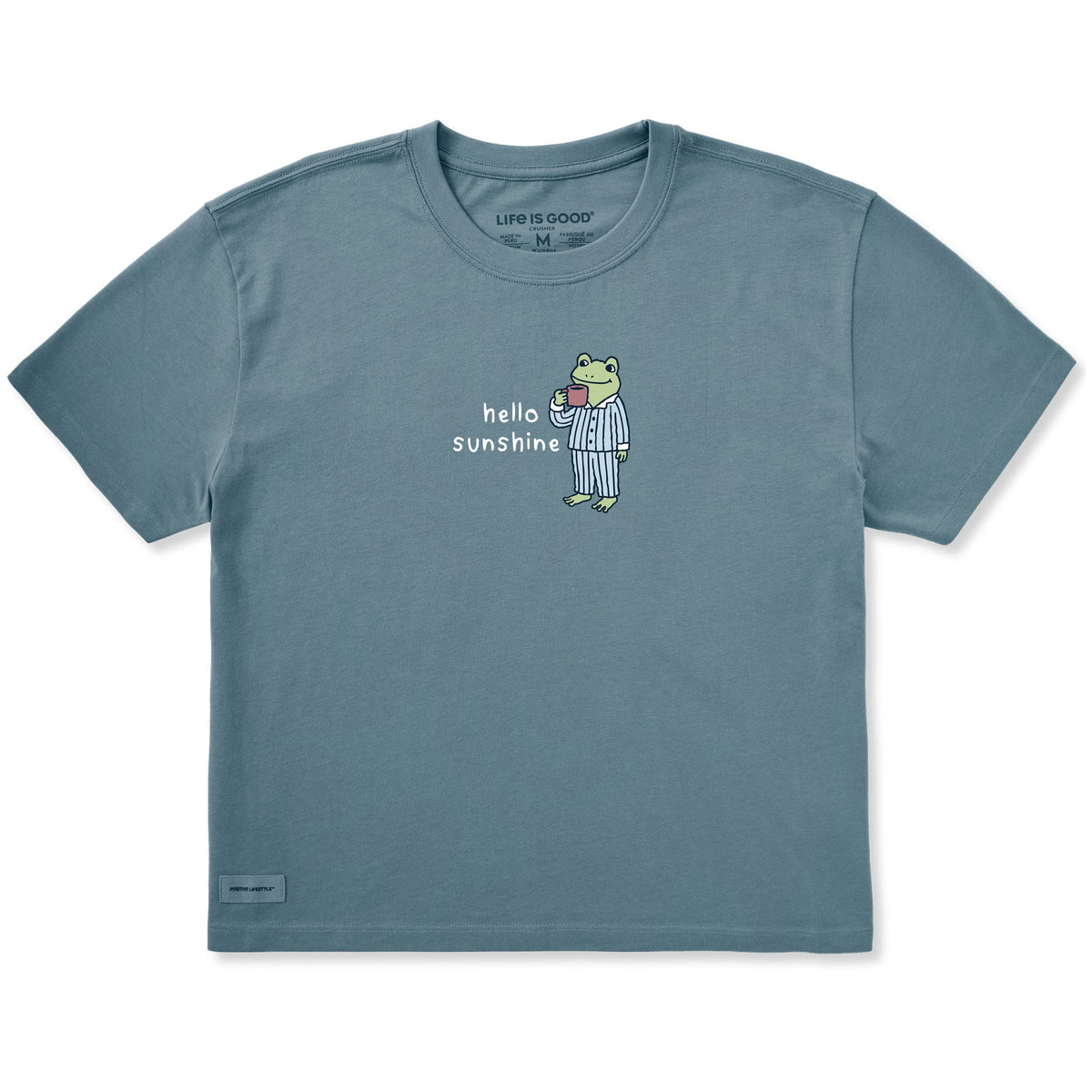 Women's Hello Sunshine Frog Short Sleeve Crusher Boxy Tee