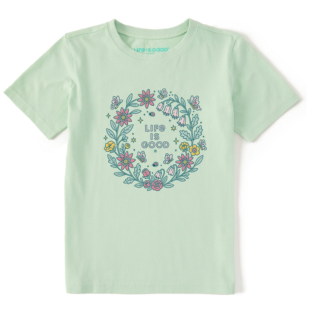 Kids Flower Wreath Short Sleeve Crusher Tee product image 1