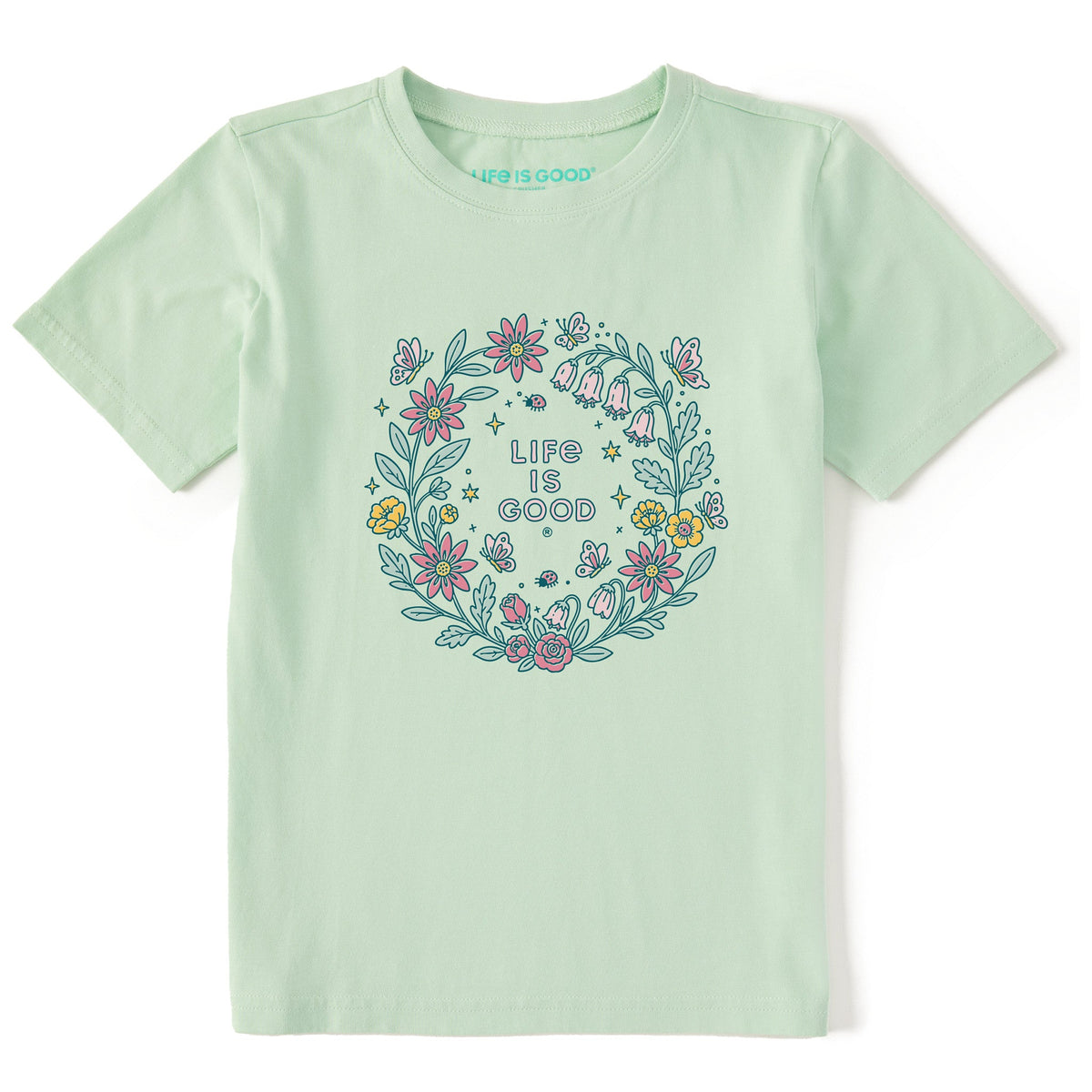 Kids Flower Wreath Short Sleeve Crusher Tee product image 1